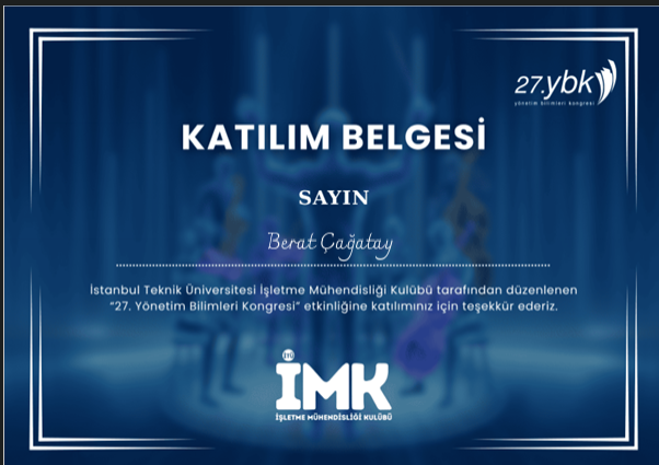İTÜ İMK 27. Yönetim Bilimleri Kongresi
